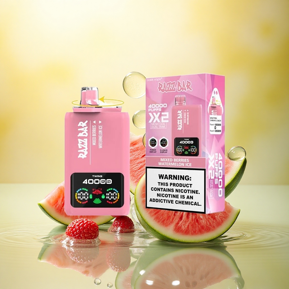 Razz Bar 40000 Puffs Afine Mixte - Pepene Gheață cu 5% Nicotină și 650 mAh Razz Bar 40000 Puffs Afine Mixte - Pepene Gheață cu 5% Nicotină și 650 mAh