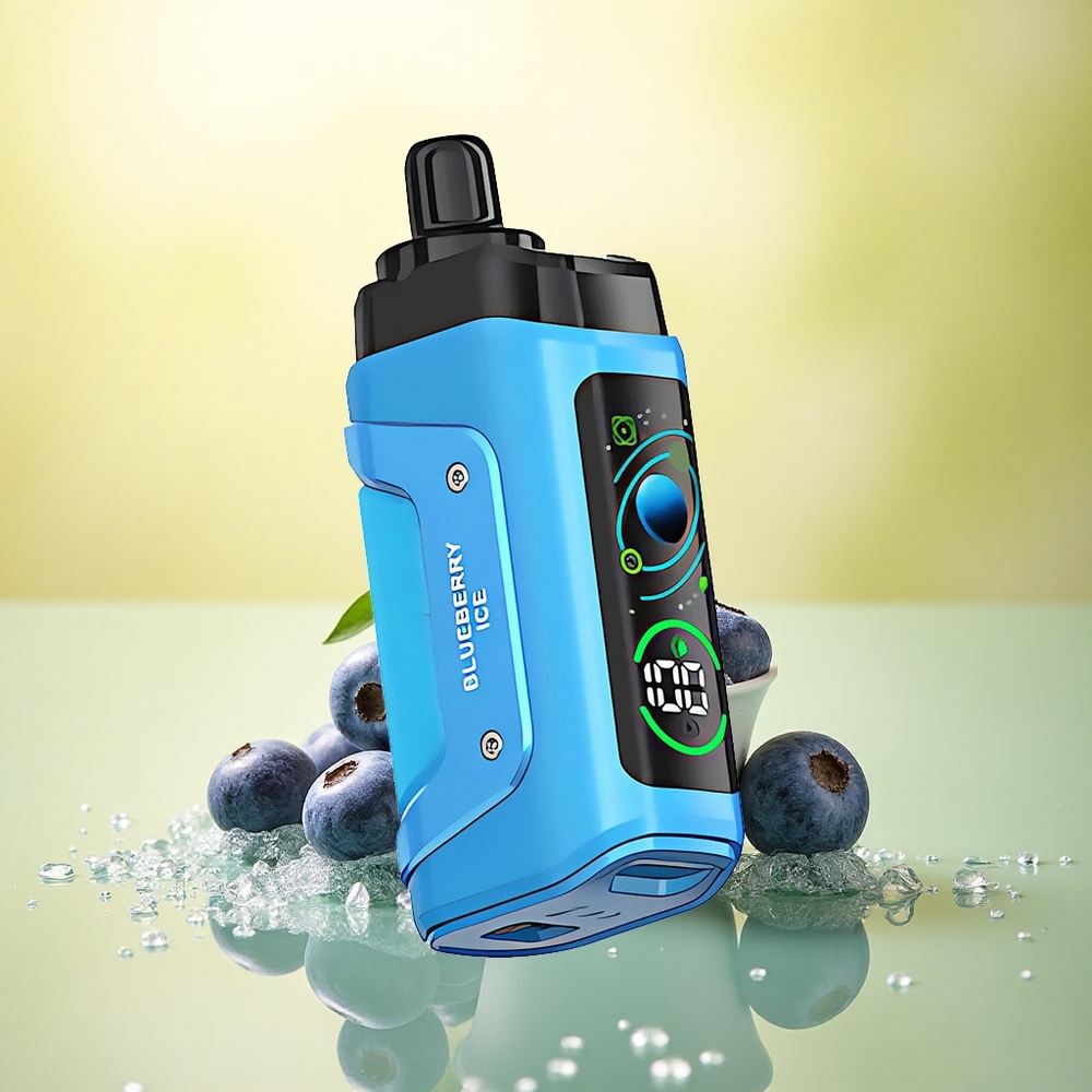 Razz Bar 45000 Puffs Afine Gheață cu Coil Mesh 1.0 Ohm și Nicotină 20 mg/ml Razz Bar 45000 Puffs Afine Gheață cu Coil Mesh 1.0 Ohm și Nicotină 20 mg/ml