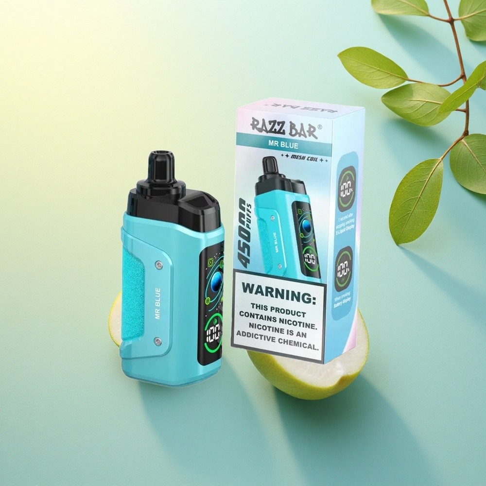 Razz Bar 45000 Puffs Domnul Albastru cu 20 mg/ml Nicotină și 650 mAh