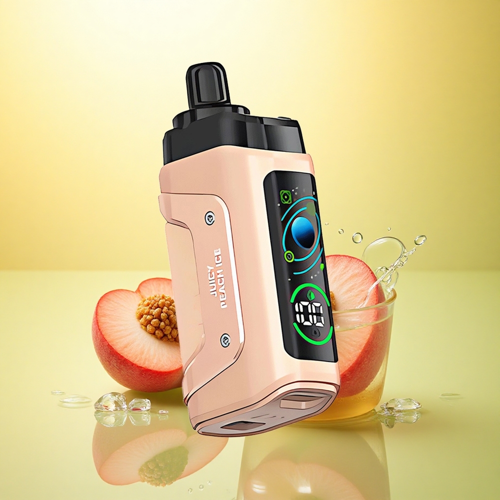 Razz Bar 45000 Puffs Piersică Zemoasă Gheață cu 20 mg/ml Nicotină și 650 mAh Razz Bar 45000 Puffs Piersică Zemoasă Gheață cu 20 mg/ml Nicotină și 650 mAh