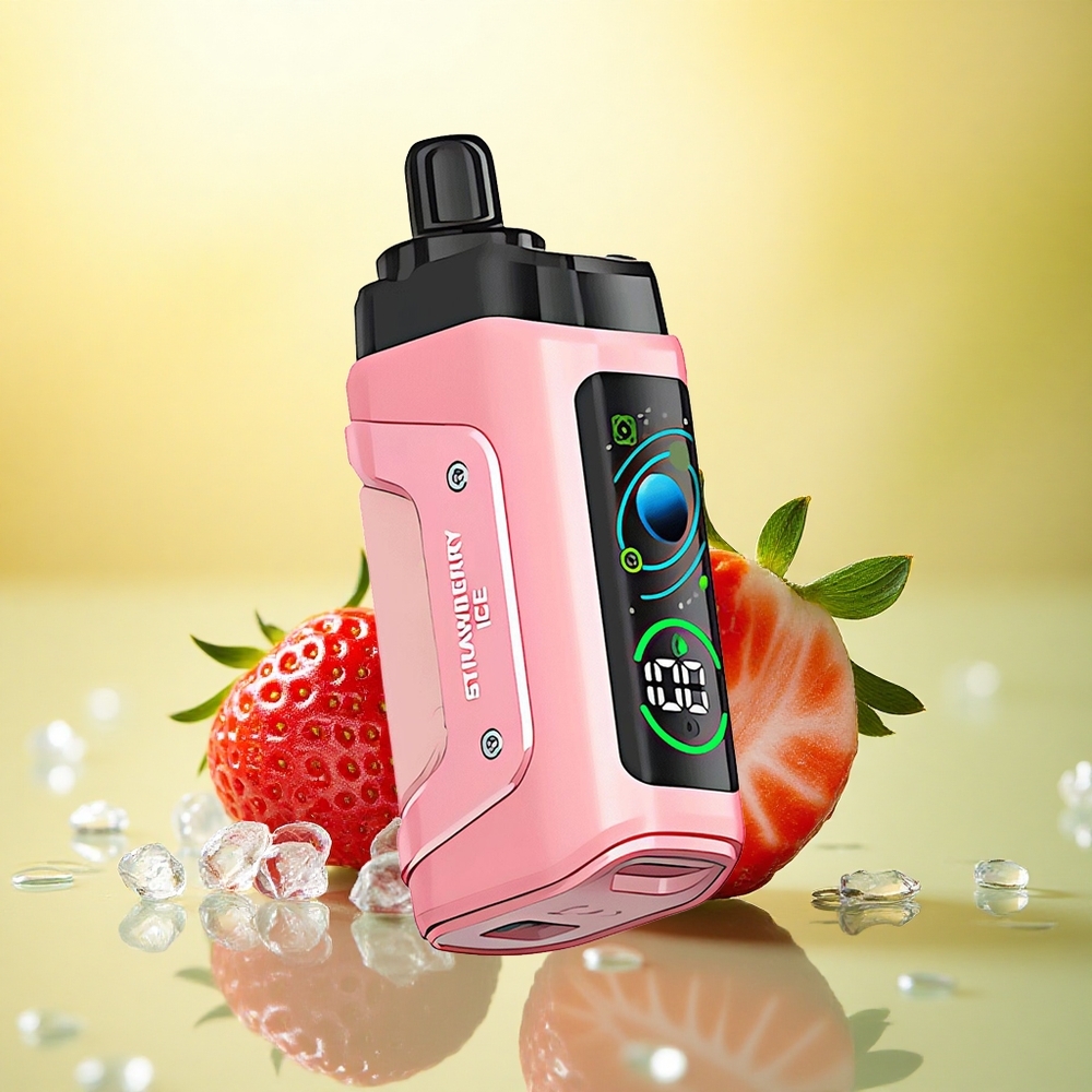 Razz Bar 45000 Puffs Înghețată de Căpșuni cu Coil Mesh 1.0 Ohm și Nicotină 20 mg/ml Razz Bar 45000 Puffs Înghețată de Căpșuni cu Coil Mesh 1.0 Ohm și Nicotină 20 mg/ml