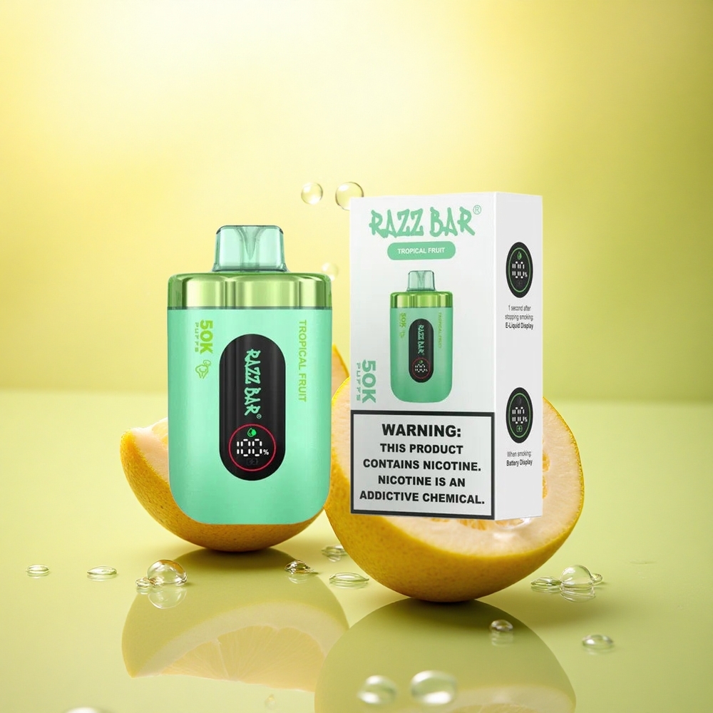 Razz Bar 50K Puffs Fruct Tropical 2% Nicotin 650mAh 1.0 Ohm