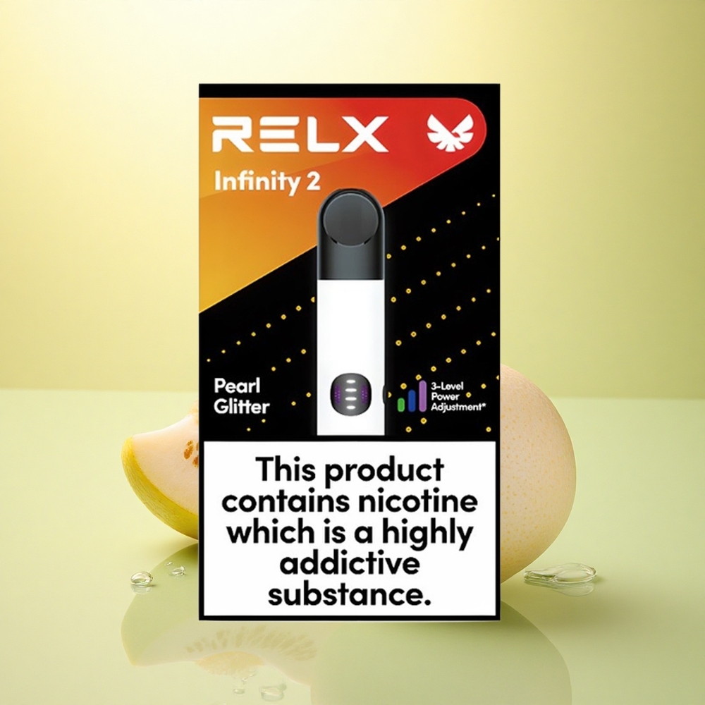 Relx Infinity 2 Vape Device Pudră de Perlă cu 440mAh și Finisaj Metalic