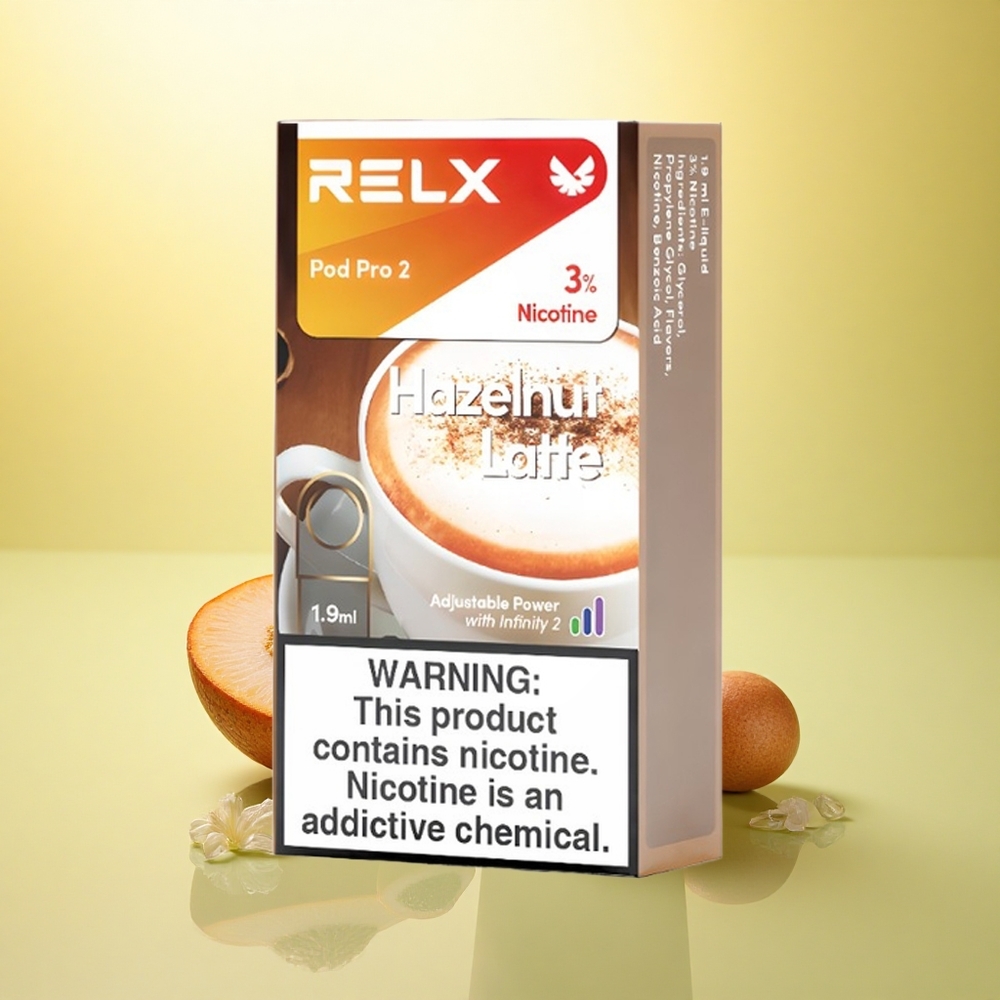 Relx Pod Pro 2 Vape Device Cafea cu Alune 30mg/ml Nicotină, 1.9ml, 3 Moduri de Tensiune Relx Pod Pro 2 Vape Device Cafea cu Alune 30mg/ml Nicotină, 1.9ml, 3 Moduri de Tensiune