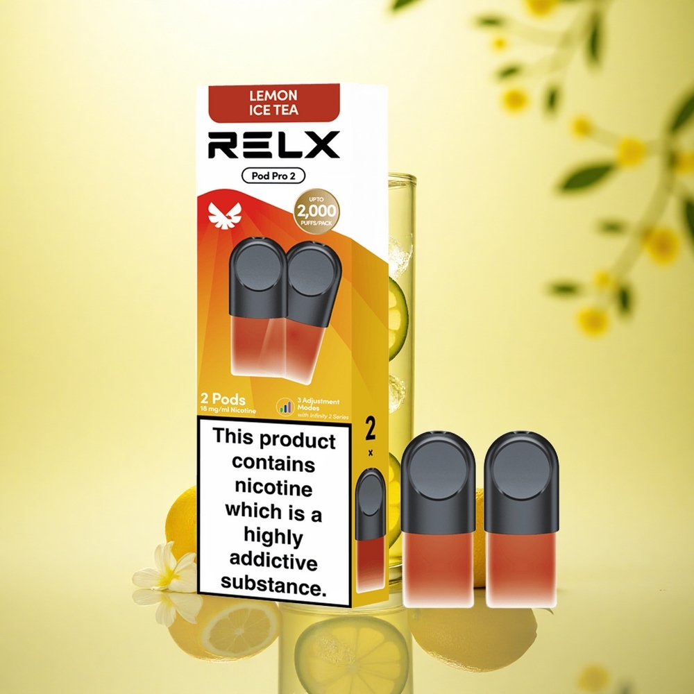 Relx Pod Pro 2 Vape Device Ceai-Limonadă Ceai Rece 18mg/ml Nicotină, 1.9ml, 3 Moduri de Tensiune Relx Pod Pro 2 Vape Device Ceai-Limonadă Ceai Rece 18mg/ml Nicotină, 1.9ml, 3 Moduri de Tensiune