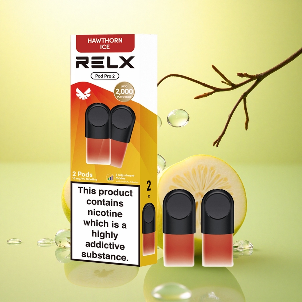 Relx Pod Pro 2 Vape Device Pădureț Gheață 18mg/ml nicotină, 1.9ml, 3 ajustări de tensiune