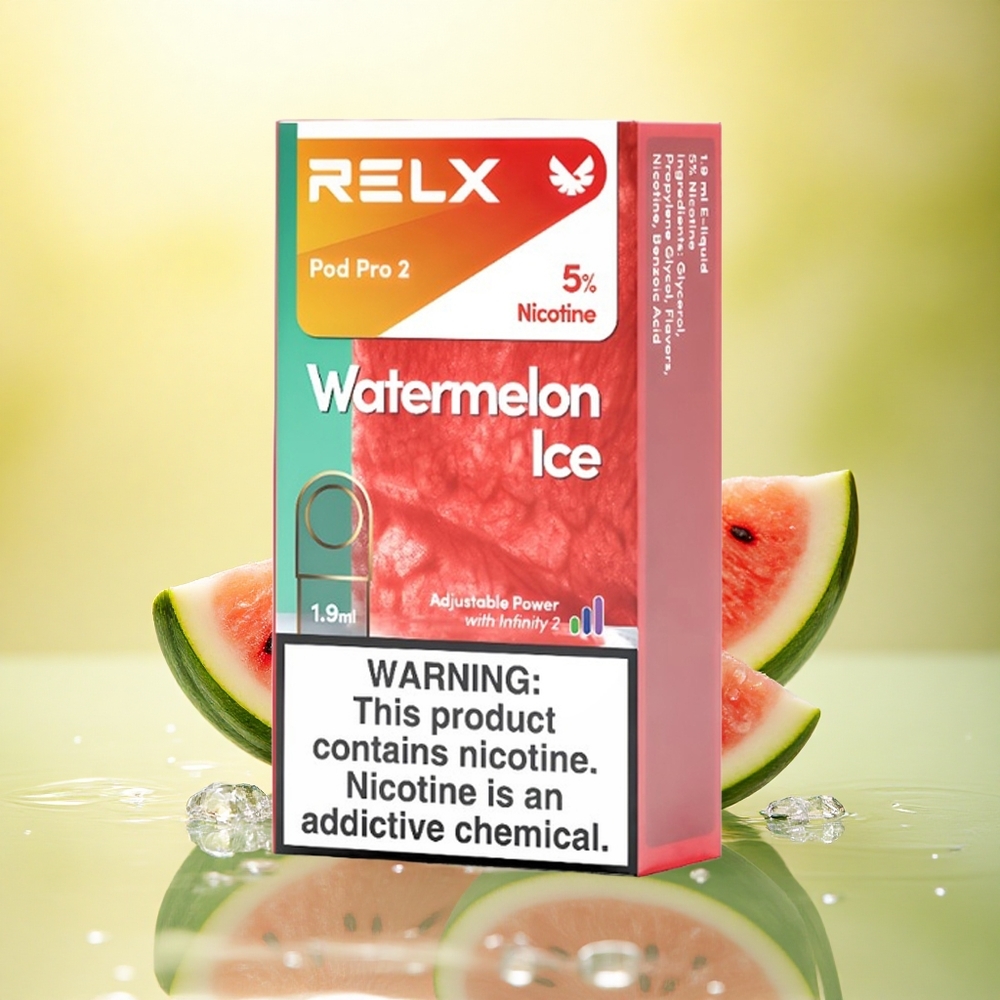 Relx Pod Pro 2 Vape Device Pepene Gheata 50mg/ml nicotina, 1.9ml, 3 moduri de tensiune