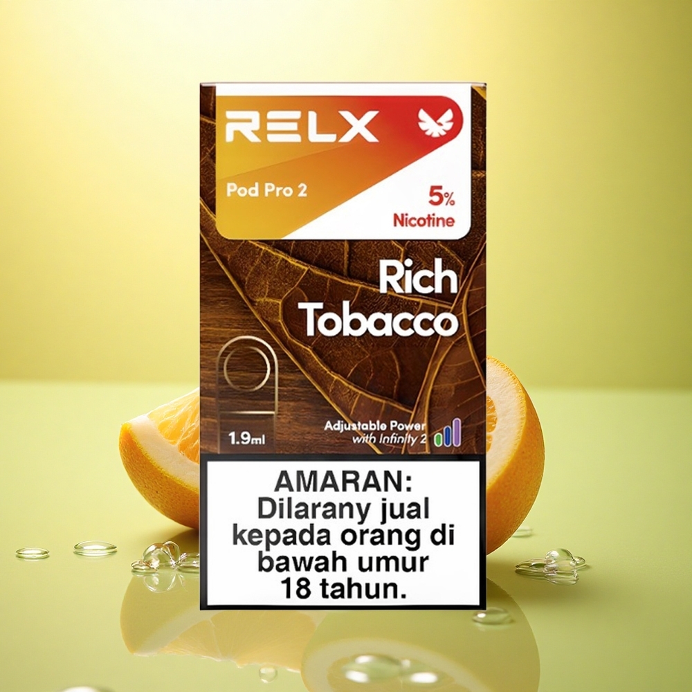 Relx Pod Pro 2 Vape Device Tutun Bogat 50mg/ml Nicotină cu 1,9ml Capacitate și 3 Moduri de Tensiune